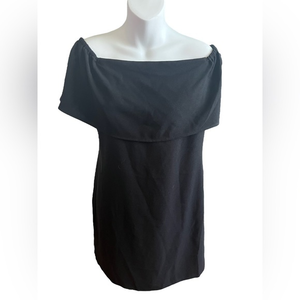 Charles Henry off shoulder black‎ dress S